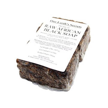 Our Earth's Secrets Raw African Black Soap for Radiant Skin