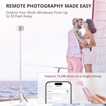 ATUMTEK Selfie Stick Tripod with Remote - Perfect for Travel
