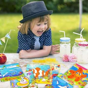 Vileafy Sea Animal Puzzles for Ages 4-8 - 12 Pack