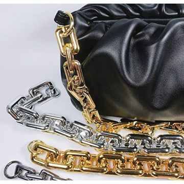 Premium Chunky Chain Strap for Dumpling Handbags - Silver