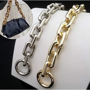 Premium Chunky Chain Strap for Dumpling Handbags - Silver