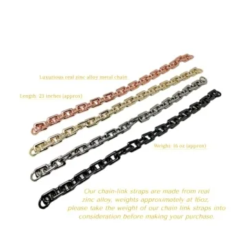 Premium Chunky Chain Strap for Dumpling Handbags - Silver