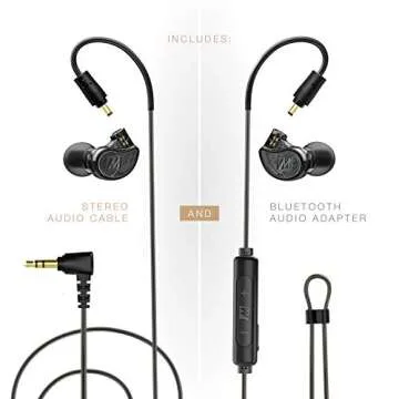 MEE audio M6 PRO Musicians' In-Ear Monitors Wired + Wireless Combo Pack: Includes Stereo Audio Cable...