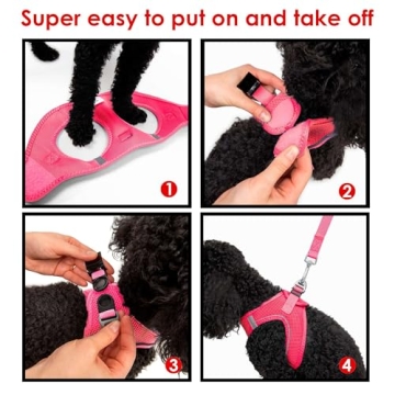 Tailpetz Adjustable Small Dog Harness in Pink