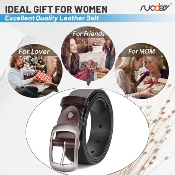 Genuine Leather Women's Belt - Adjustable & Stylish