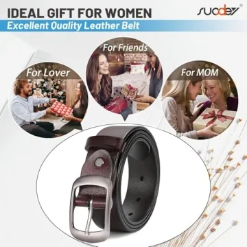 Genuine Leather Women's Belt - Adjustable & Stylish