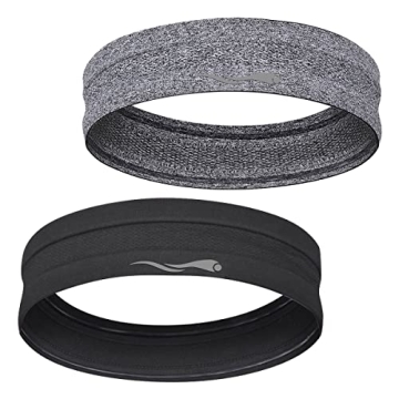 LUCKYGO Sweatbands Women Men│Super Absorbent Sweat Bands Headbands Nonslip Grip│Stretchy Soft At...