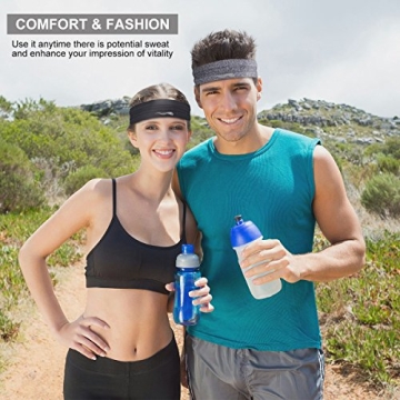 LUCKYGO Sweatbands: Stylish Non-Slip Performance Headbands