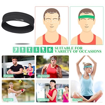 LUCKYGO Sweatbands: Stylish Non-Slip Performance Headbands