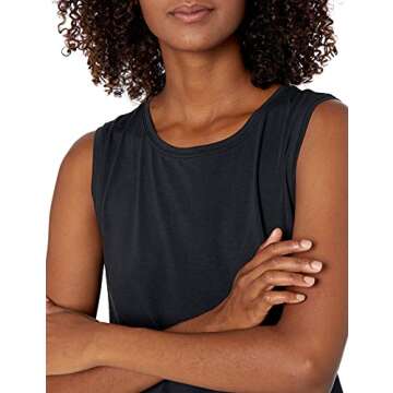 Amazon Essentials Women's Relaxed-Fit Yoga Tank in Plus Size