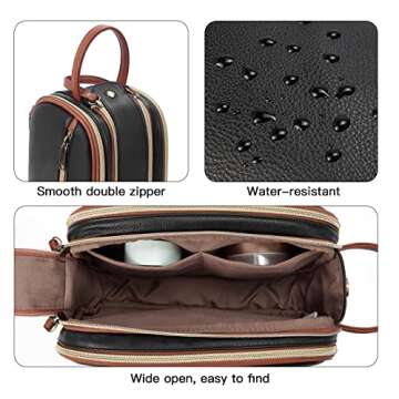 Stylish Telena Toiletry Bag - Water Resistant Makeup Organizer