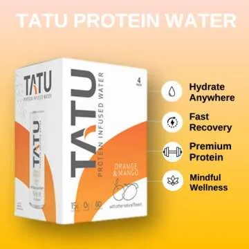 TATU Protein Infused Water - Refreshing 4 Pack