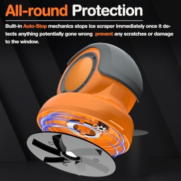 Electric Ice Scraper, Ice Scrapers for Car Wind Shield, Ice Removal Tool for Car in Winter, Handheld Snow Scraper for Car with High Efficiency, Portable De-ice Tool for Snow&Frost, Gift for Christmas