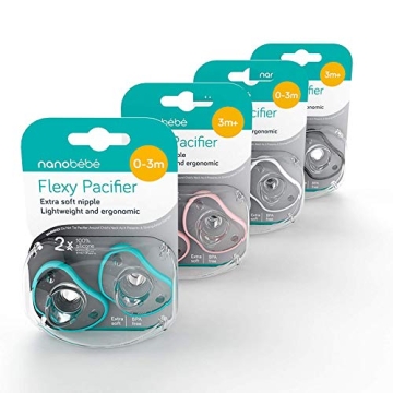 Nanobebe Baby Pacifiers for Comfort 0-3 months