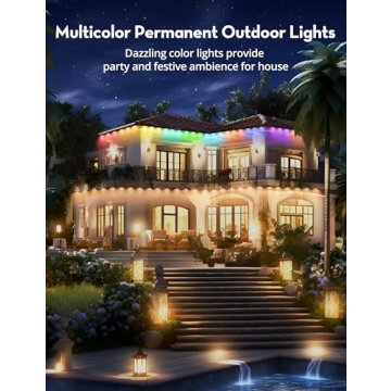 Enhanced 50Ft RGB+IC Outdoor String Lights for All Occasions