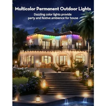 Enhanced 50Ft RGB+IC Outdoor String Lights for All Occasions