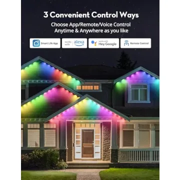 Enhanced 50Ft RGB+IC Outdoor String Lights for All Occasions
