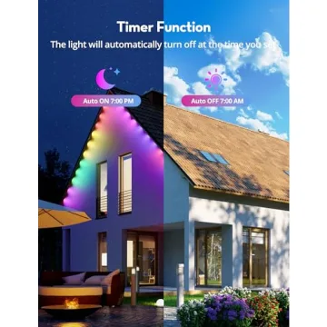 Enhanced 50Ft RGB+IC Outdoor String Lights for All Occasions