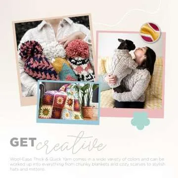 Lion Brand Wool-Ease Thick & Quick Yarn for Cozy Projects