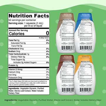 SweetLeaf Sweet Drops Stevia Liquid Sweetener Variety Pack - Sweeten and Flavor Foods, Keto Coffee w...