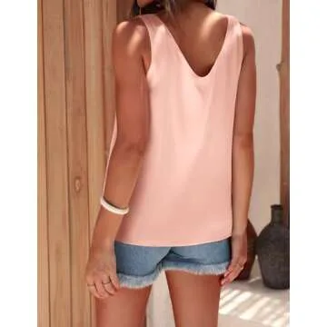 Stylish Ekouaer Silk Satin Tank Tops for Summer