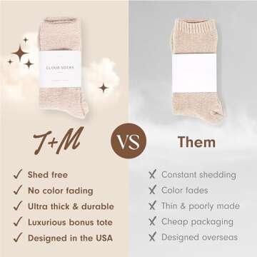Ultra-Luxe Non Slip Cloud Socks for Cozy Comfort