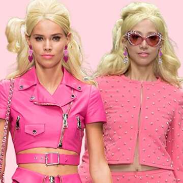 Pink Heart Earrings for Concerts and Special Events