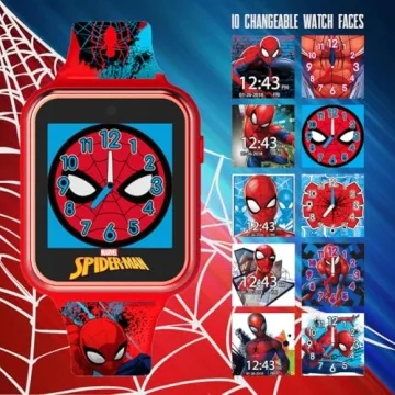 Accutime Spider-Man Kids Smart Watch with Educational Features