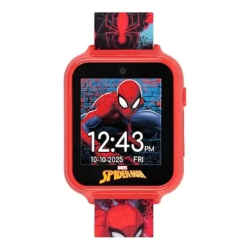 Accutime Spider-Man Kids Smart Watch with Educational Features
