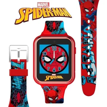 Accutime Spider-Man Kids Smart Watch with Educational Features