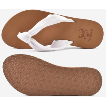 KuaiLu Women's Comfortable Arch Support Flip Flops