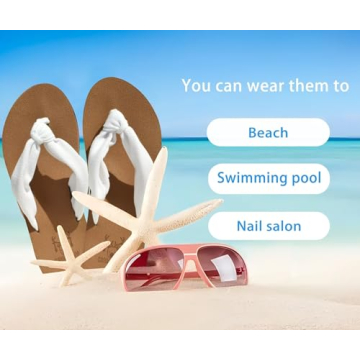 KuaiLu Women's Comfortable Arch Support Flip Flops