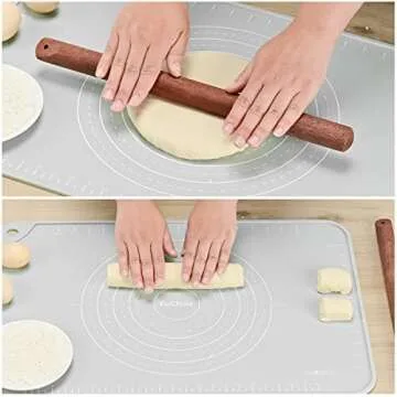 EuChoiz Silicone Pastry Mat - Non-Stick and Durable Baking Surface