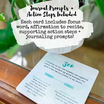 Healthy Affirmation Cards for Women | Inspire & Journal