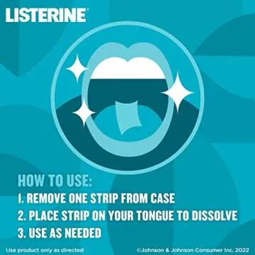 Listerine Cool Mint PocketPaks Portable Breath Strips for Bad Breath, Fresh Breath Strips Dissolve Instantly to Kill 99% of Bad Breath Germs* On-The-Go, Cool Mint, 12 Pack