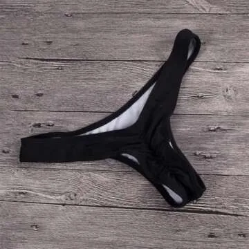 FOCUSSEXY Brazilian Thong Bikini Bottom for Beach & Parties