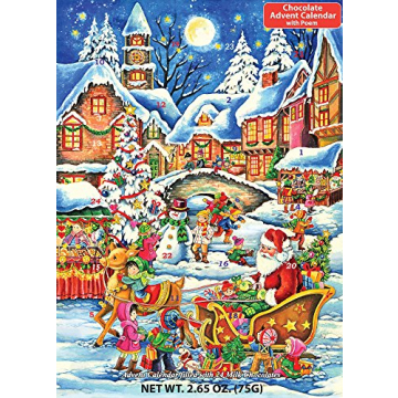 Santa's Here Chocolate Advent Calendar for Christmas Fun
