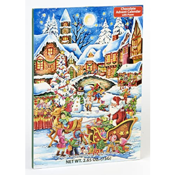 Santa's Here Chocolate Advent Calendar for Christmas Fun