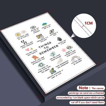 xbsifyiooa Things To Remember Mental Health Wall Art, The Healing Web Poster Psychology Therapy Office Decor, Anxiety Relief School Counselor CBT DBT Positive Affirmations Decor 12x16in Unframed