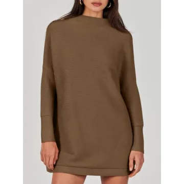 ANRABESS Women's Oversized Turtleneck Sweater Fall 2024