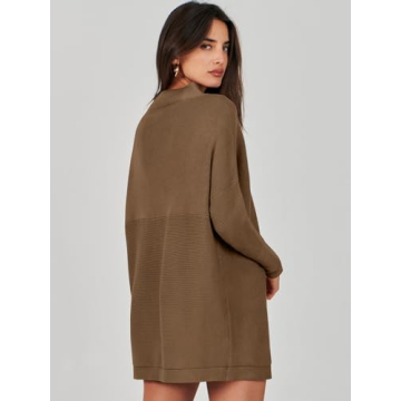 ANRABESS Women's Oversized Turtleneck Sweater Fall 2024
