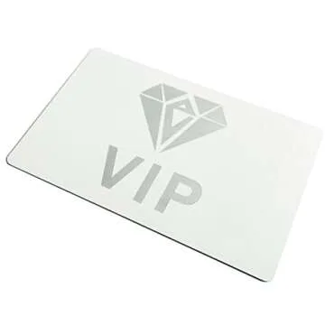 ebamaz 50pcs Thick Sublimation Metal Business Cards