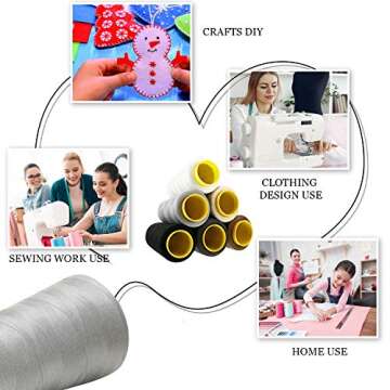 Discover BBTO Serger Thread Set - 6 Rolls 3000 Yards