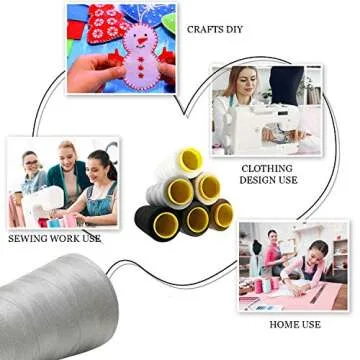 Discover BBTO Serger Thread Set - 6 Rolls 3000 Yards