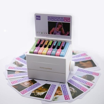 USB Rechargeable Piano Calendar 2025 with Music Scores