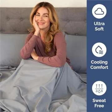 King Size 4 Piece Sheet Set - Comfy Breathable & Cooling Bed Sheets Set - Hotel Luxury Bedding for Women, Men, Kids & Teens - Deep Pockets, Easy-Fit, Super Soft & Wrinkle Free - Oeko-Tex - Steel Blue