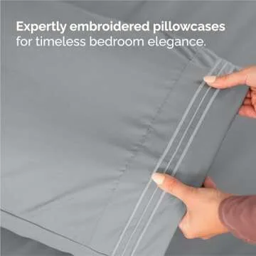 King Size 4 Piece Sheet Set - Comfy Breathable & Cooling Bed Sheets Set - Hotel Luxury Bedding for Women, Men, Kids & Teens - Deep Pockets, Easy-Fit, Super Soft & Wrinkle Free - Oeko-Tex - Steel Blue