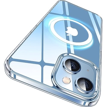 CASEKOO Magnetic for iPhone 14/13 Case Crystal Clear, [Never Yellow Technology] [10FT Mil-Grade Prot...