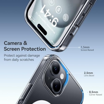 CASEKOO Magnetic Crystal Clear Case for iPhone 14/13