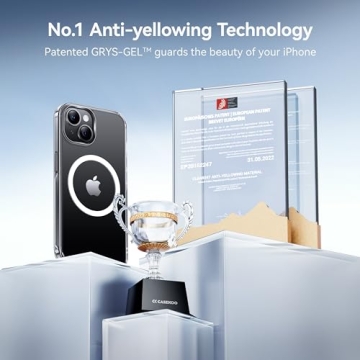 CASEKOO Magnetic Crystal Clear Case for iPhone 14/13